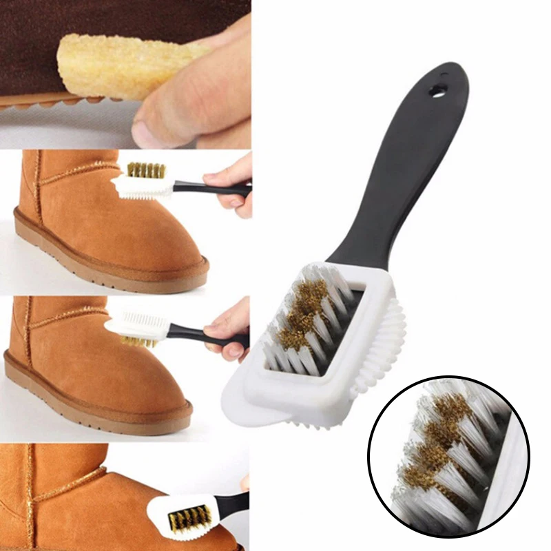 Shoe Cleaning Brush - 1/2pcs3الجانب تنظيف الراحة S على شكل