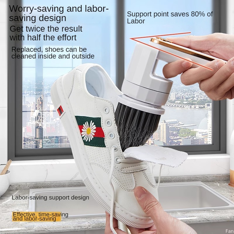 فرشاة تنظيف كهربائية محمولة با - مراجعة Shoe Cleaning Brush وسعره